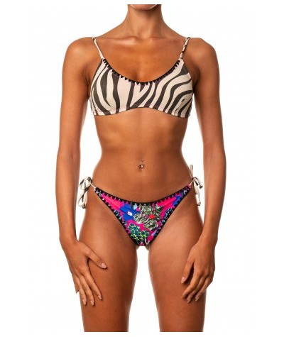 YES bikini top barchetta zebra