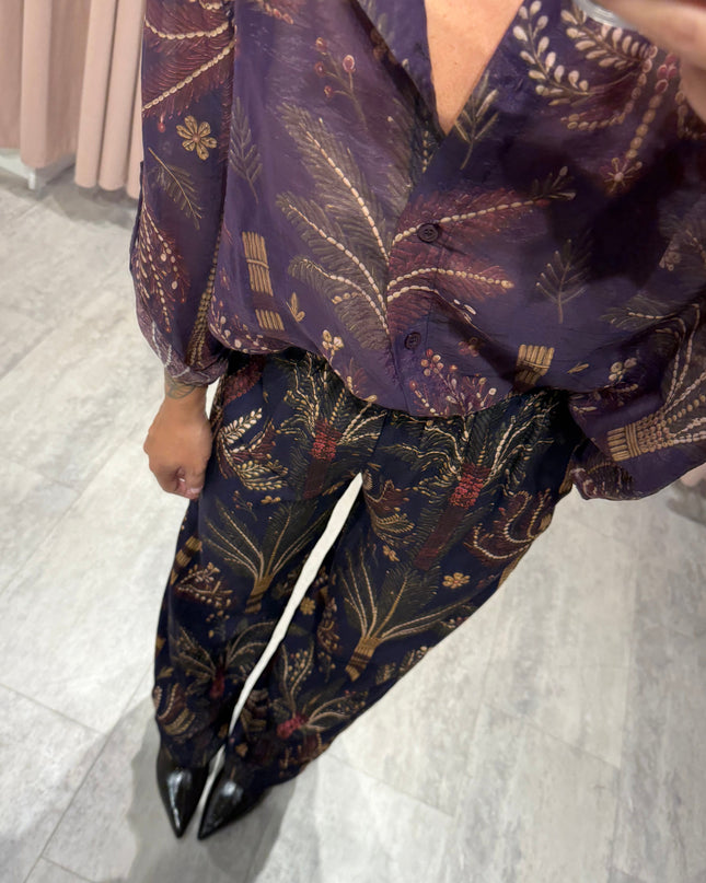 Pantalone fantasia viola NOMAD - Haveone