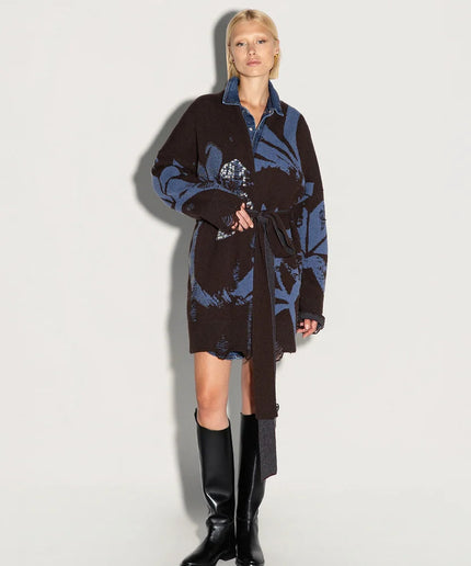 Cappotto corto ricamato con applicazioni - Akep