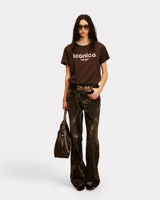 T-shirt cacao ICONICA - Aniye By