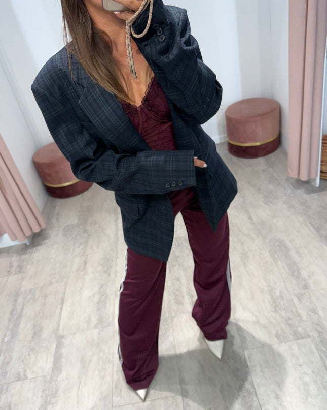 Pantalone tuta Sienna bordeaux - Aniye By