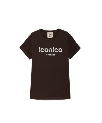 T-shirt cacao ICONICA - Aniye By