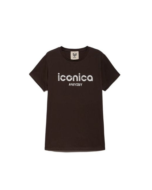 T-shirt cacao ICONICA - Aniye By