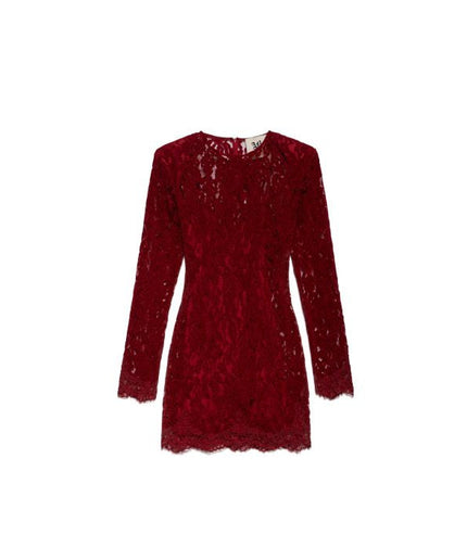 Abito corto in pizzo con spalline - Aniye By