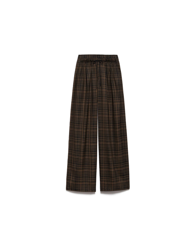 Pantalone quadri nero e marrone - Aniye By