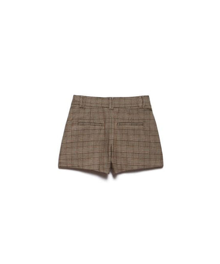 Short cleo quadretti beige - Aniye By