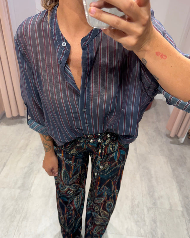 Camicia a righe blu NOMAD - Haveone
