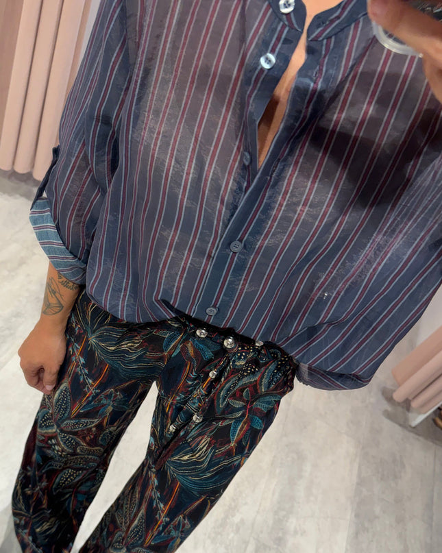 Pantalone fantasia blu NOMAD - Haveone