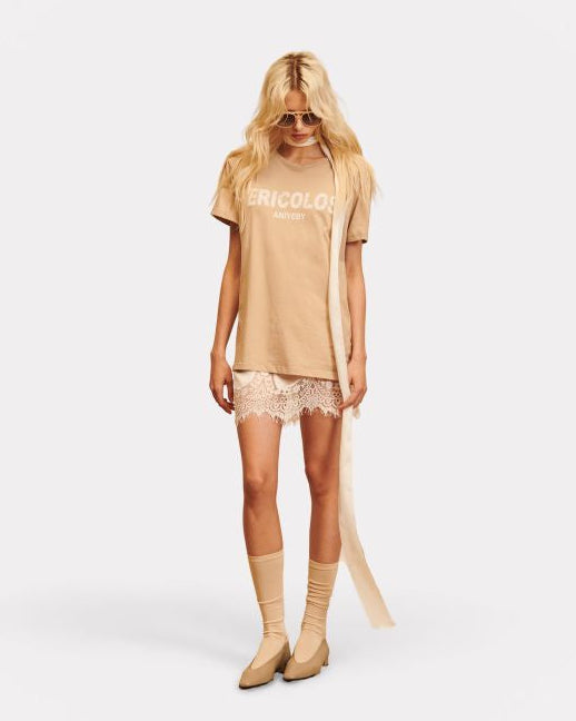 T-shirt beige PERICOLOSA - Aniye By