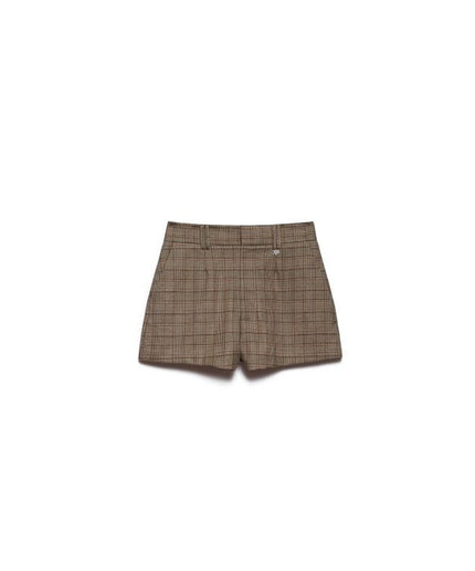Short cleo quadretti beige - Aniye By