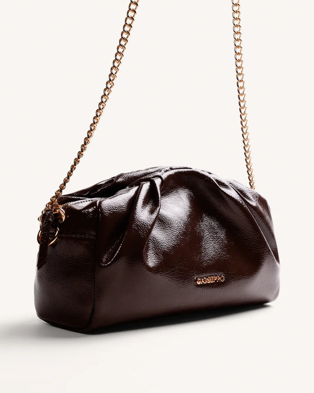 Borsa vernice marrone - Gioseppo