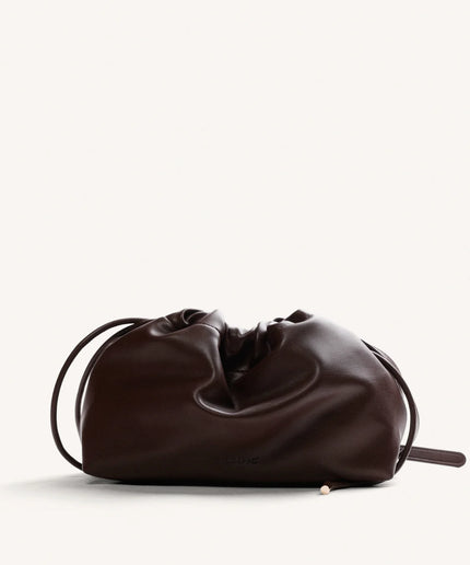 Borsa arricciata marrone - Gioseppo