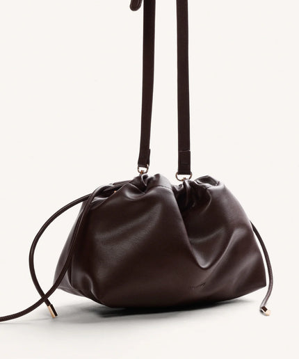 Borsa arricciata marrone - Gioseppo