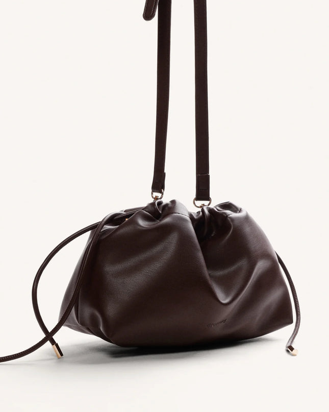Borsa arricciata marrone - Gioseppo