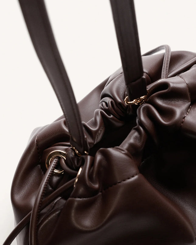Borsa arricciata marrone - Gioseppo