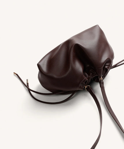 Borsa arricciata marrone - Gioseppo