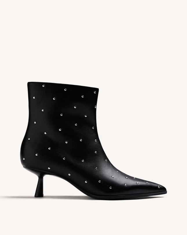 Stivaletto nero con borchie - Gioseppo