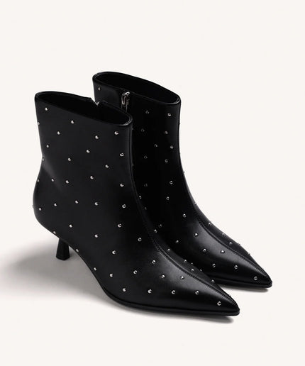 Stivaletto nero con borchie - Gioseppo