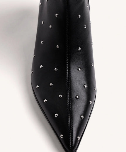 Stivaletto nero con borchie - Gioseppo