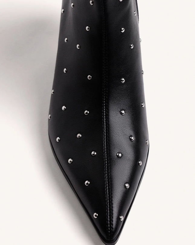 Stivaletto nero con borchie - Gioseppo