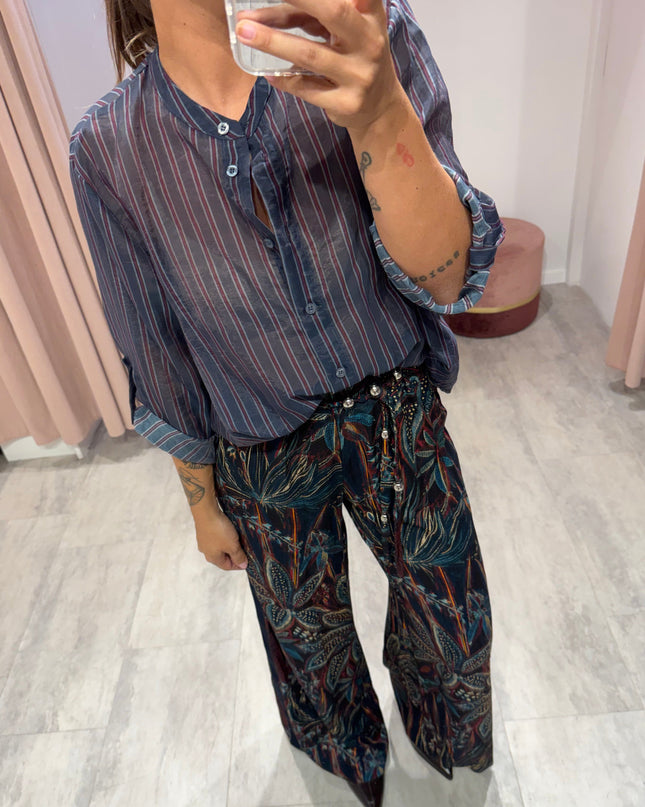 Pantalone fantasia blu NOMAD - Haveone