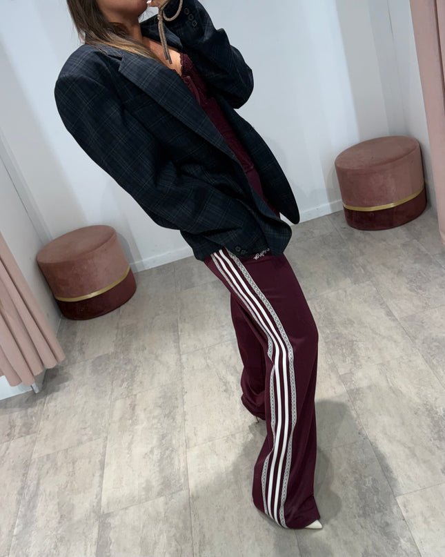 Pantalone tuta Sienna bordeaux - Aniye By