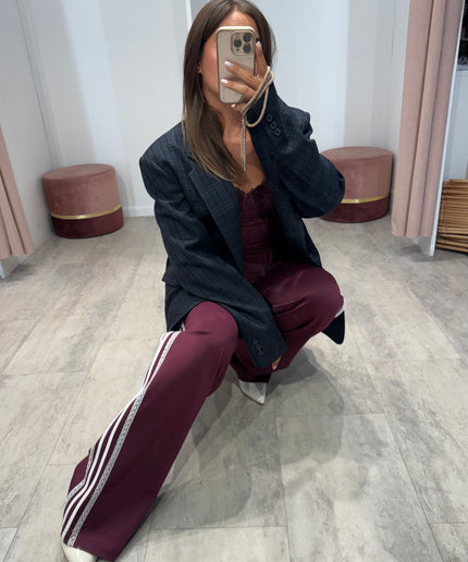 Pantalone tuta Sienna bordeaux - Aniye By