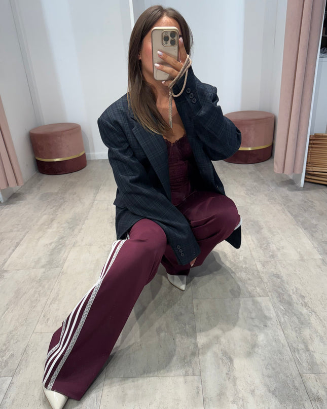 Pantalone tuta Sienna bordeaux - Aniye By