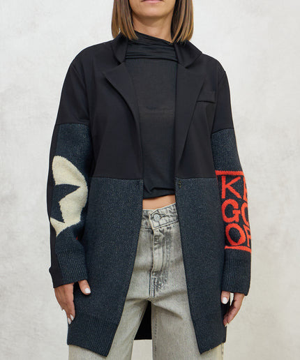 Parka in felpa e maglia HANDMADE