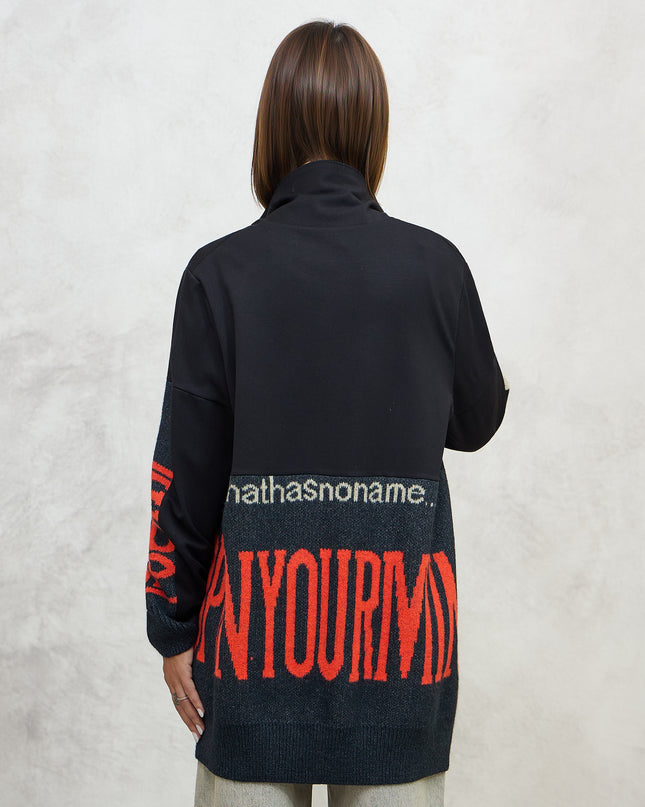Parka in felpa e maglia HANDMADE