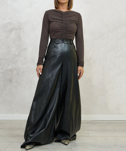Maglia cashmirina arricciata moro - Haveone