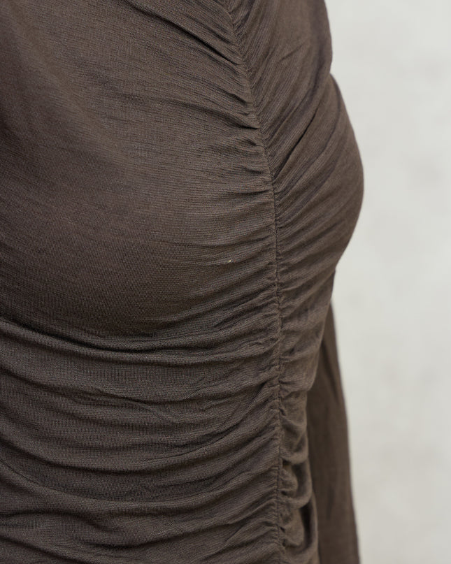 Maglia cashmirina arricciata moro - Haveone
