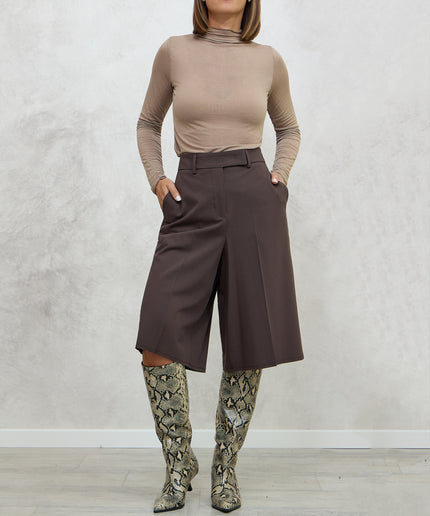 Bermuda sartoriale marrone - Akep