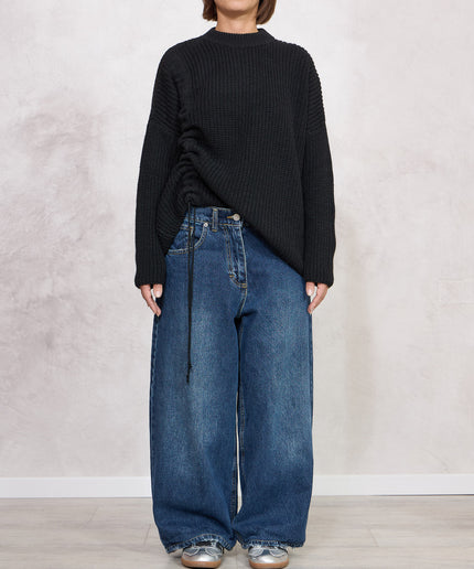 Pull con coulisse nero - Haveone