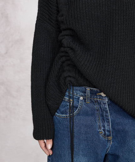 Pull con coulisse nero - Haveone