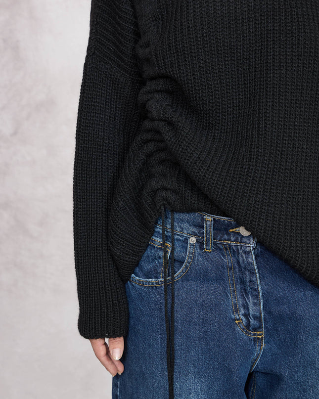 Pull con coulisse nero - Haveone