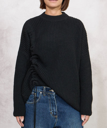 Pull con coulisse nero - Haveone