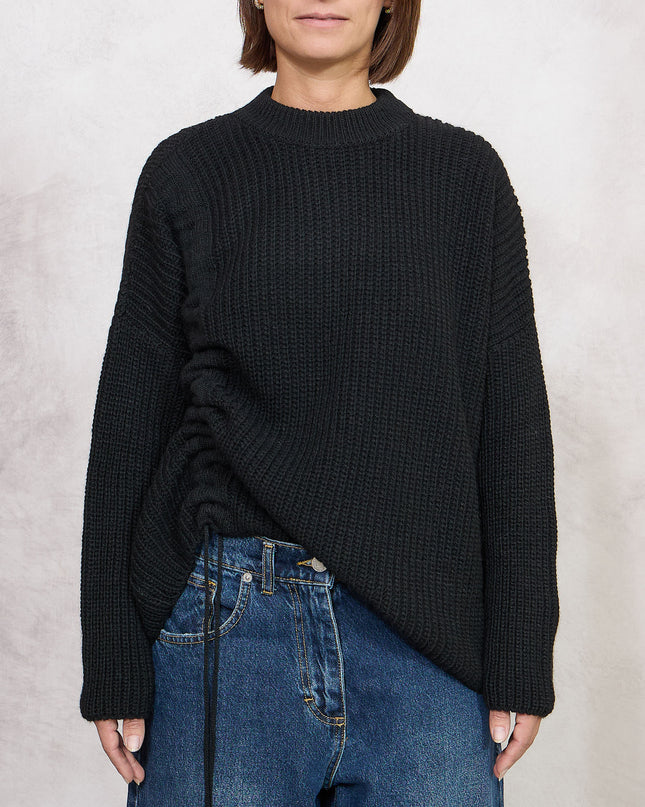Pull con coulisse nero - Haveone
