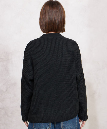Pull con coulisse nero - Haveone
