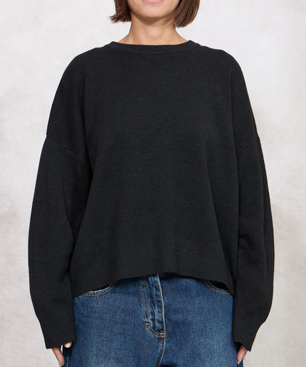 Pull modella felpa nero - Haveone