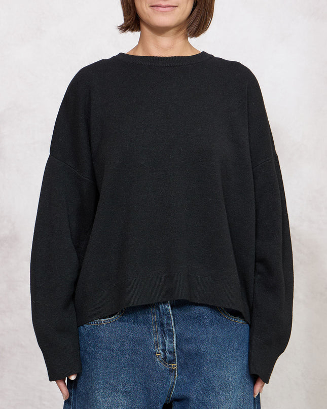 Pull modella felpa nero - Haveone