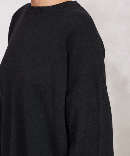 Pull modella felpa nero - Haveone