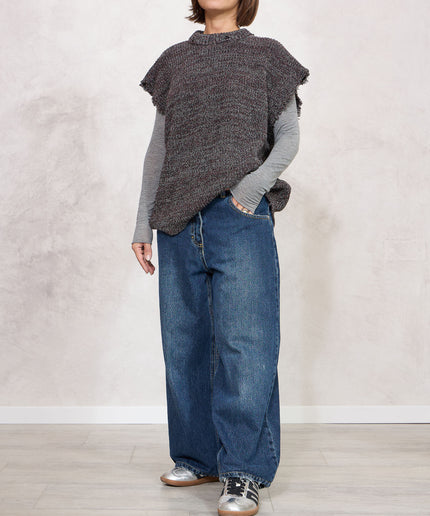 Smanicato in maglia grigio/bordeaux - Akep