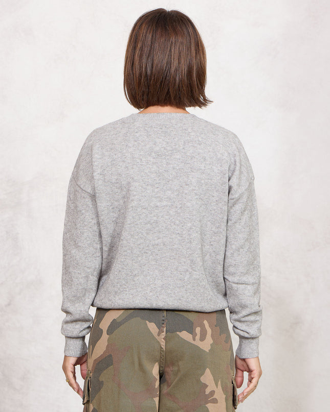 Pull girocollo grigio - White Whise