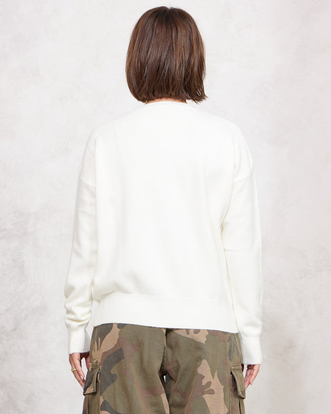 Pull girocollo panna - White Whise