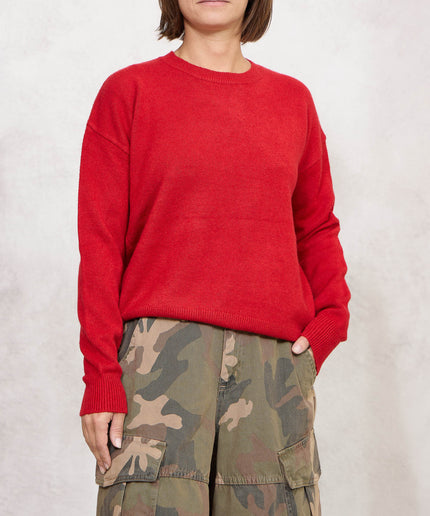 Pull girocollo rosso - White Whise