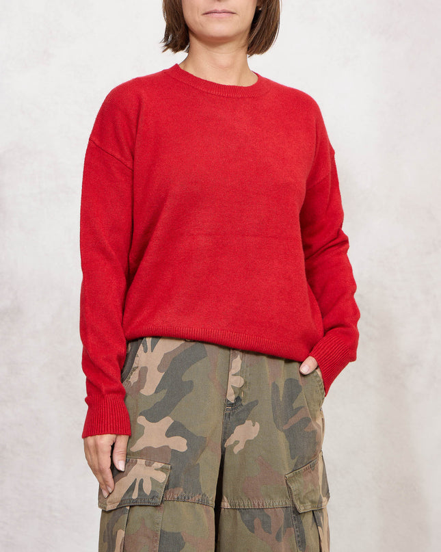 Pull girocollo rosso - White Whise