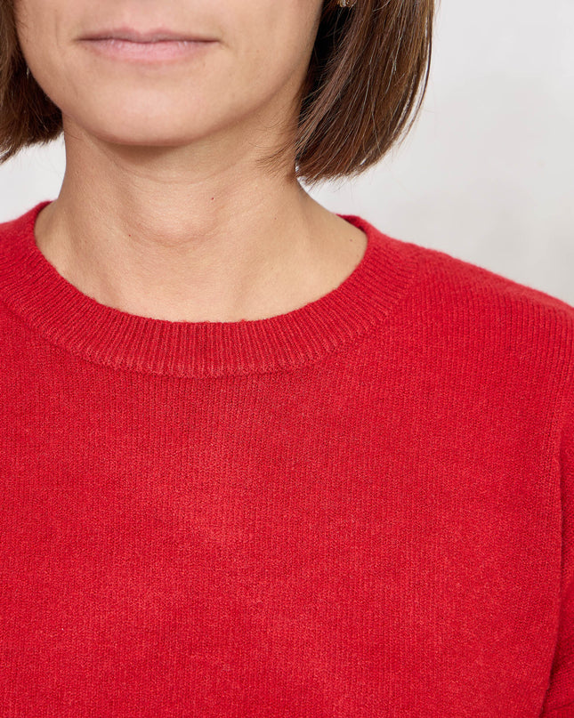 Pull girocollo rosso - White Whise