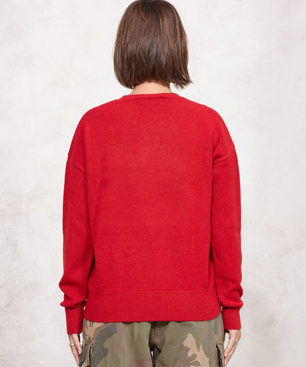 Pull girocollo rosso - White Whise