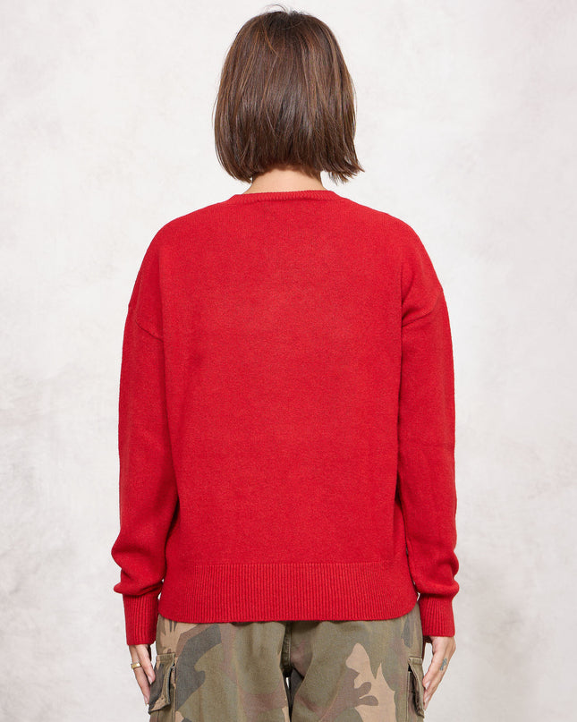 Pull girocollo rosso - White Whise